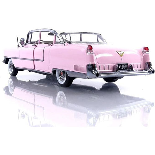 1955 Cadillac Fleetwood with Roof S60 1:18 Model Car (Pink)