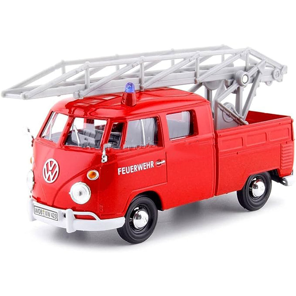 VW Type 2 Fire Truck with Ladder 1:24 Scale