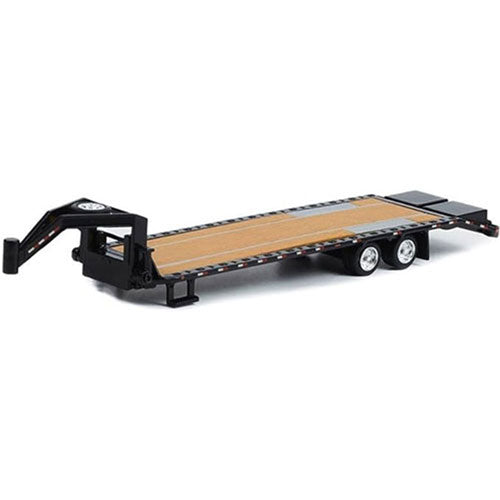 Gooseneck Trailer with Red & White 1:64 Scale 6pcs