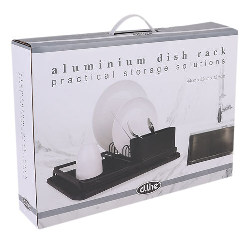 D.Line Aluminium Dish Rack with Draining Board