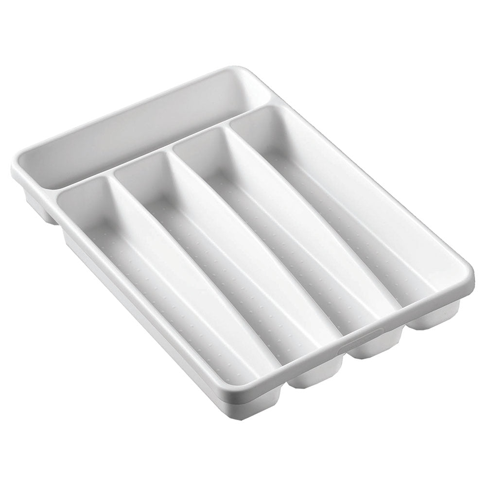 Madesmart Small Basic 5-Compartment Cutlery Tray (White)