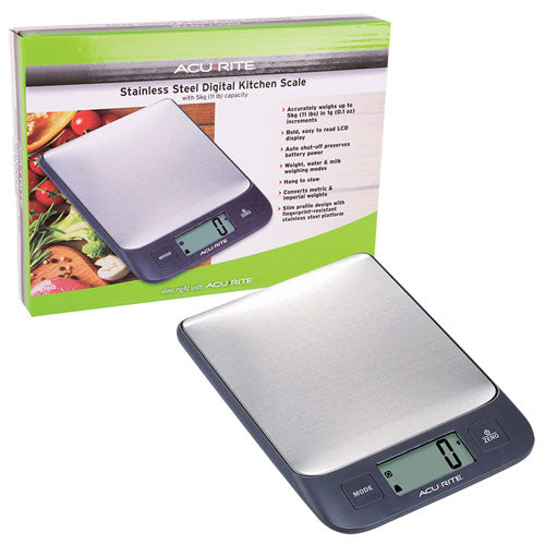Acurite Stainless Steel Digital Kitchen Scale 1g/5kg