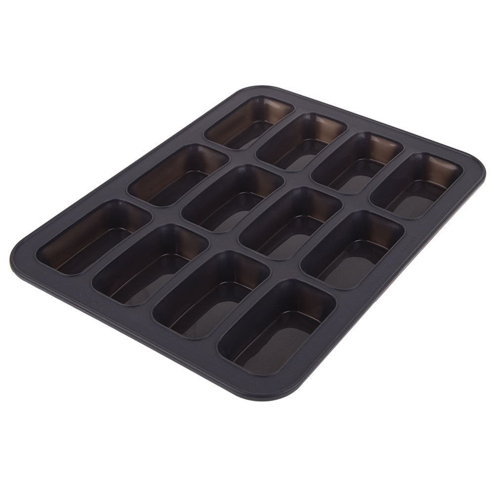 Daily Bake Silicone 12-Cup Mini Loaf Pan (Charcoal)