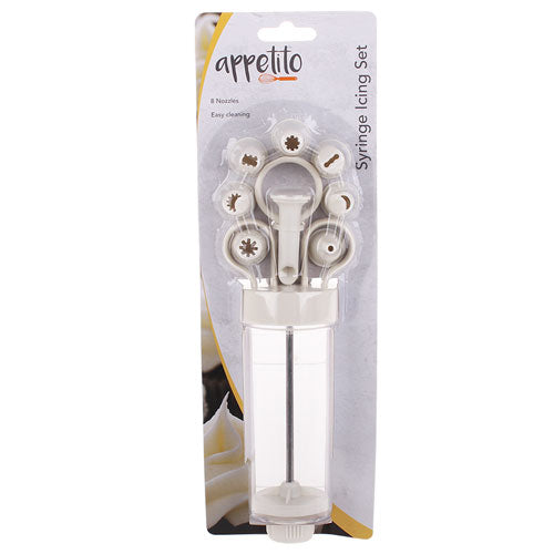 Appetito Syringe Icing Set with 8 Nozzles