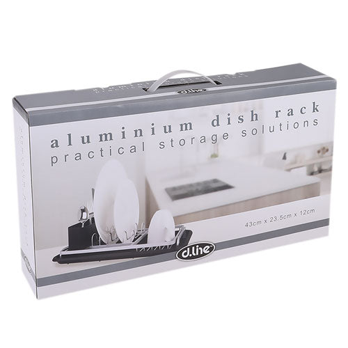 D.Line Aluminium Compact Dish Rack with Draining Board