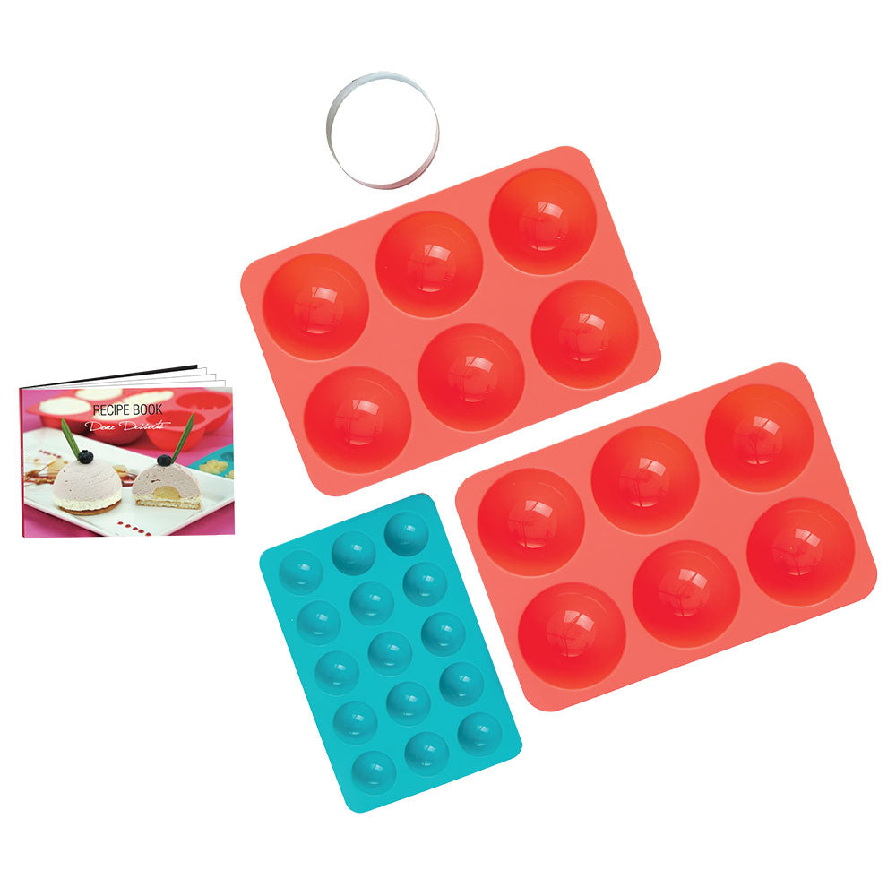 Daily Bake 5-Piece Silicone Dome Dessert Mould Gift Set