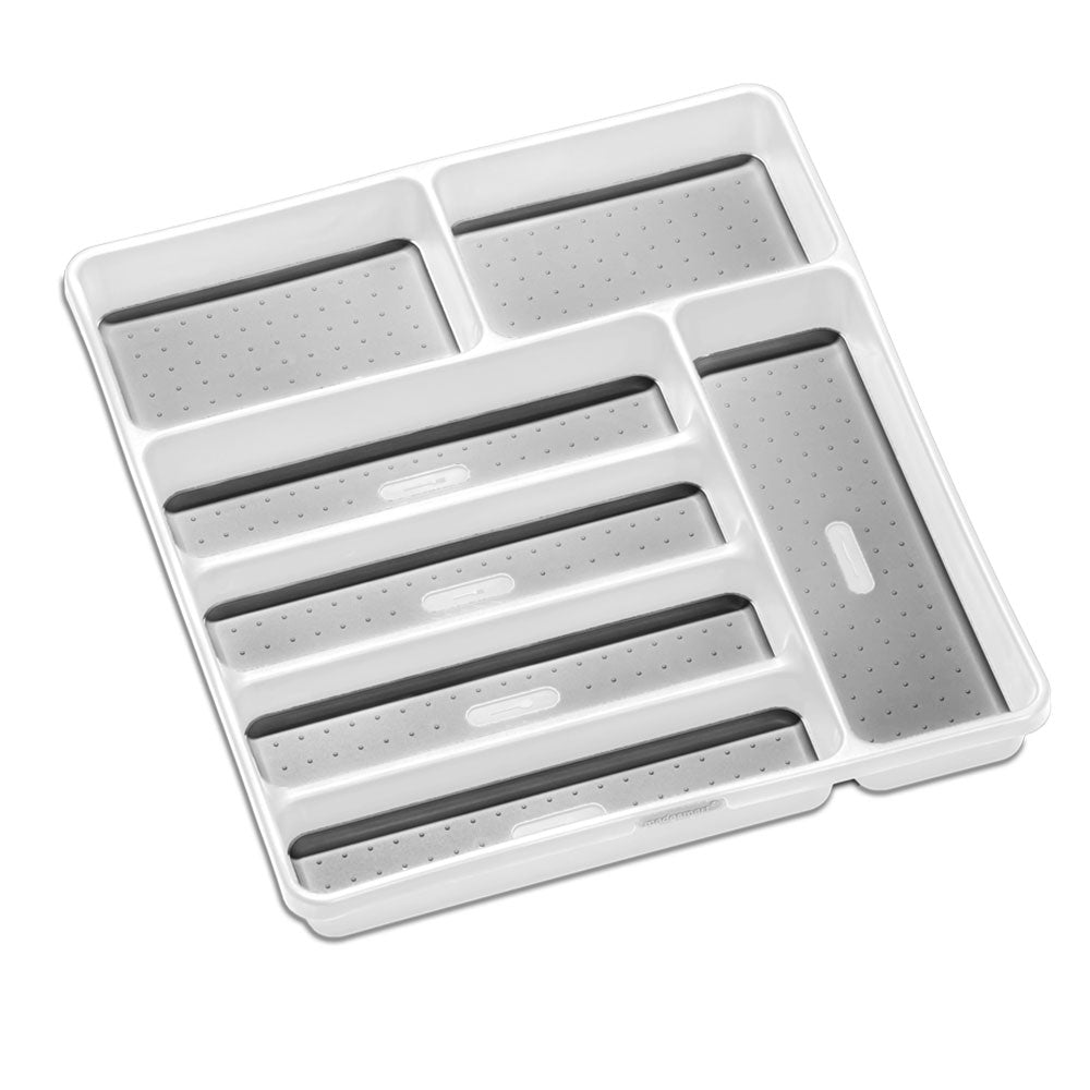 Madesmart Large 7-Compartment Cutlery Tray (White)
