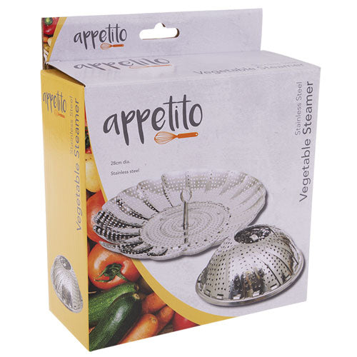 Appetito Stainless Steel Vegetable Steamer Basket