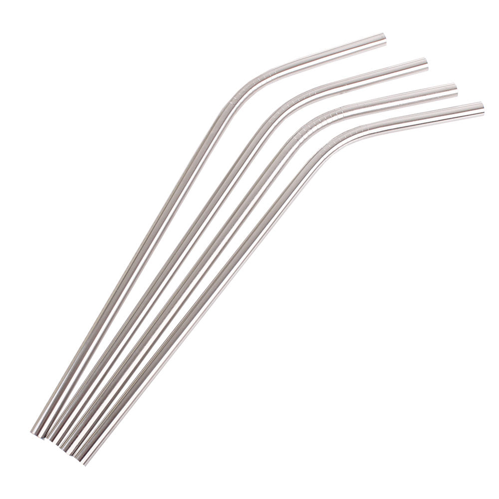 Appetito Stainless Steel Bent Drinking Straws (Tub of 36)