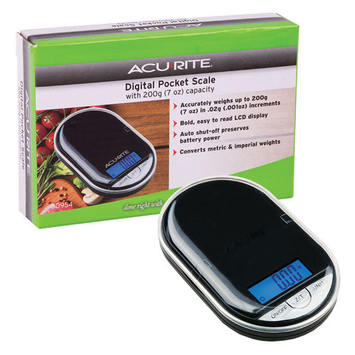Acurite Pocket Digital Scale 0.02g/200g (Black)