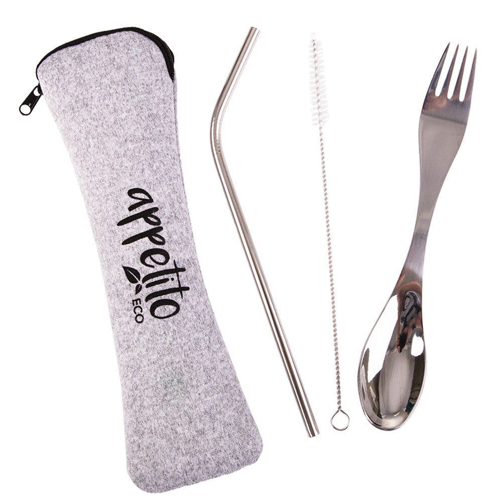 Appetito Stainless Steel Traveller's Cutlery (Set of 3)