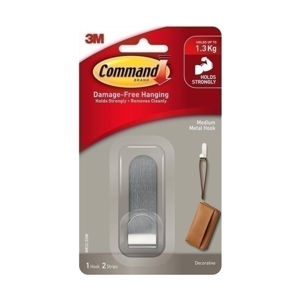 Command Medium Metal Hook (Box of 4)