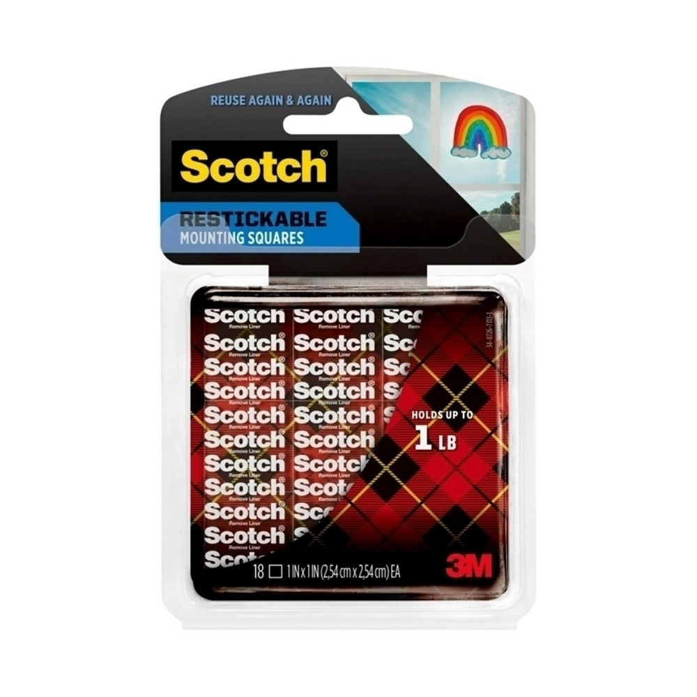 Scotch R100 Restickable Mounting Tabs 18pk (Box of 6)