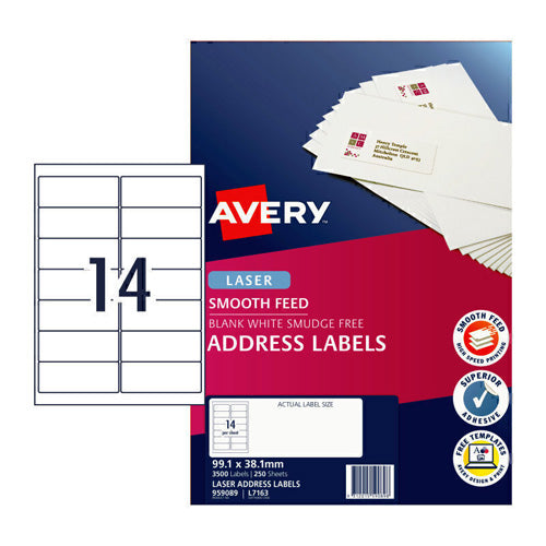 Avery Laser Labels 14Up 250pk