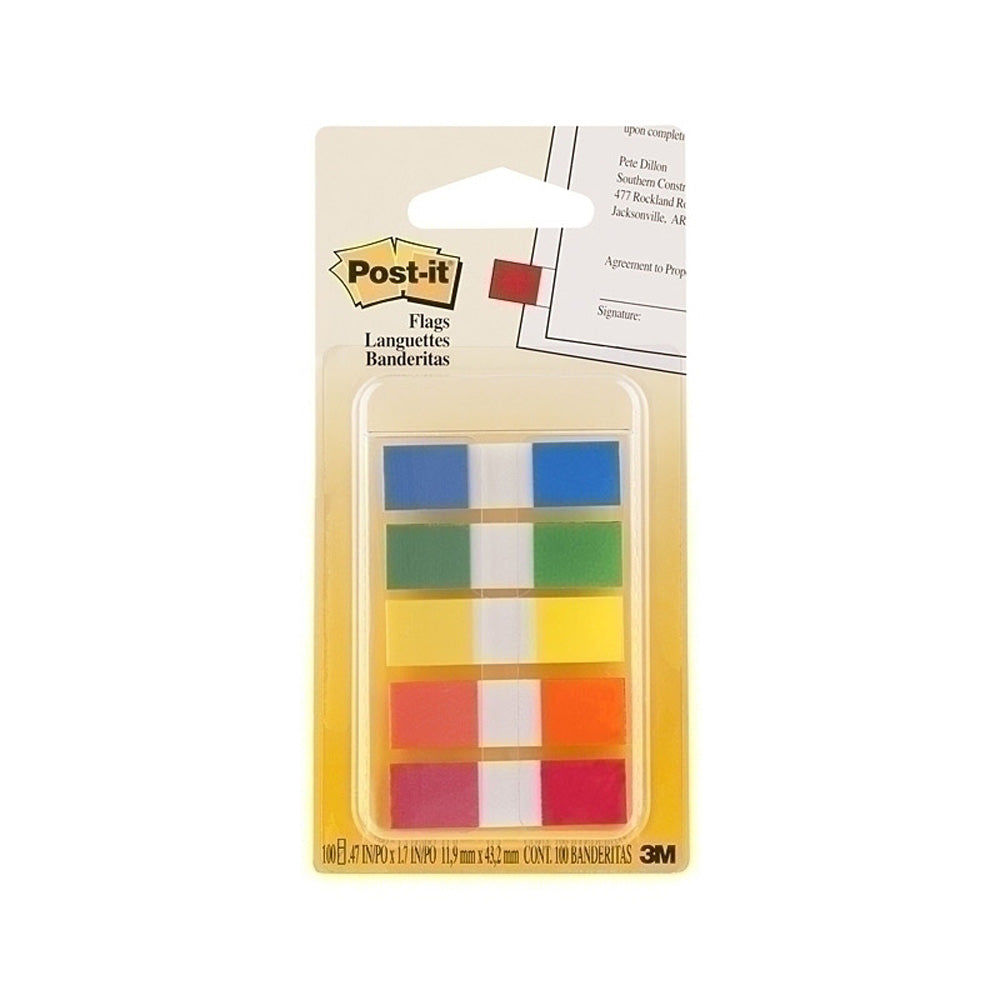 Post-It 12x45mm Assorted Colors Flags (Box of 6)