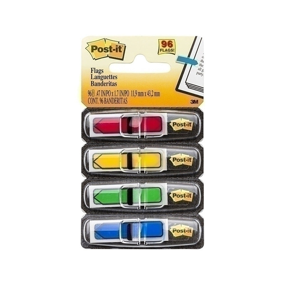 Post-It 12x45mm Primary Colours Arrow Flags (Box of 6)