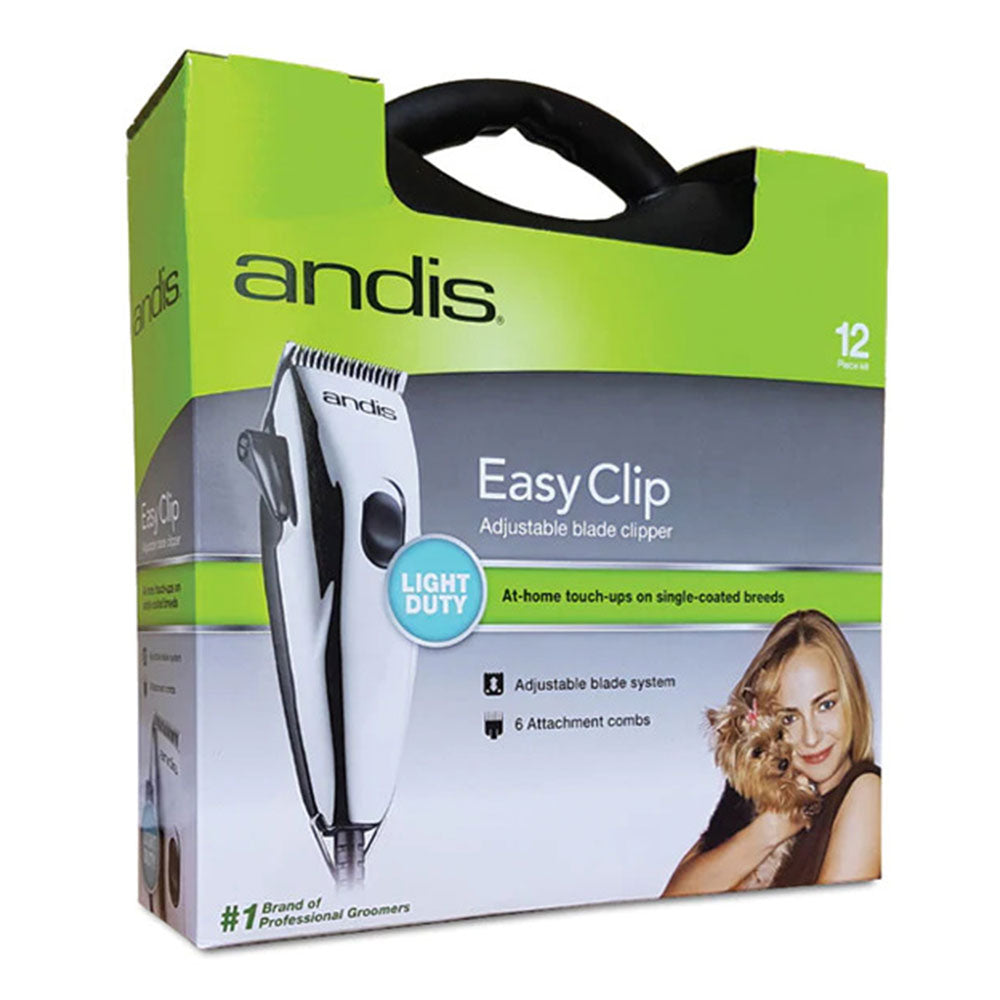 Andis EasyClip Light Duty Pet Clipper 12pcs (Chrome)