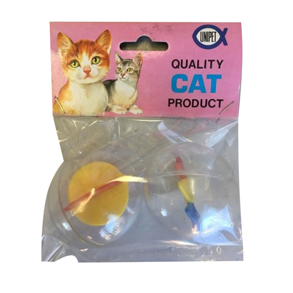 Whirley Ball Cat Toy 2pk