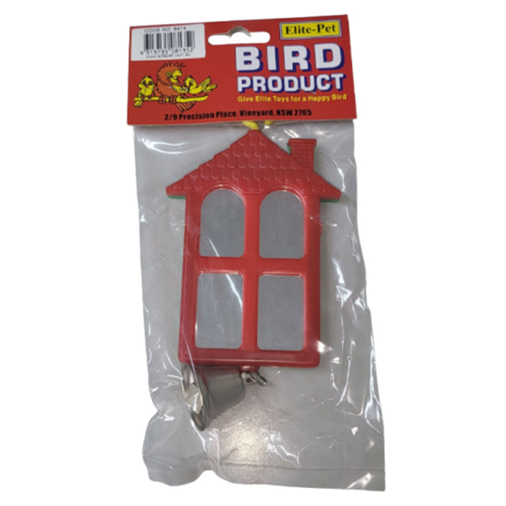 House Shape Mirror Bird Toy