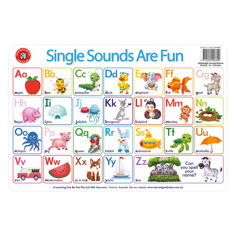 Single Sounds are Fun Placemat