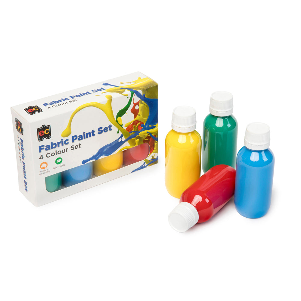Educational Colours Fabric Paint 100mL (Set of 4)
