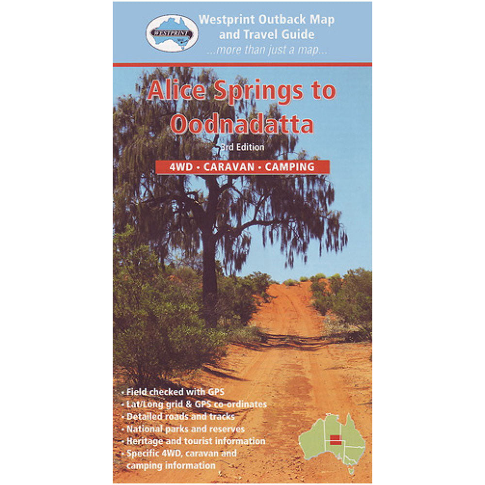 Alice Springs to Oodnadatta Map (3rd Edition)