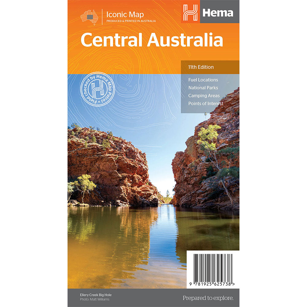 Hema Central Australia Map