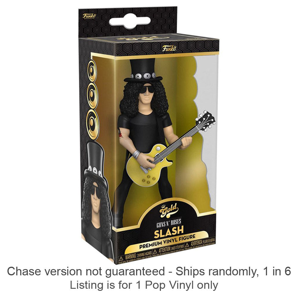 Guns N' Roses Slash 5" Vinyl Gold Chase Ships 1 in 6