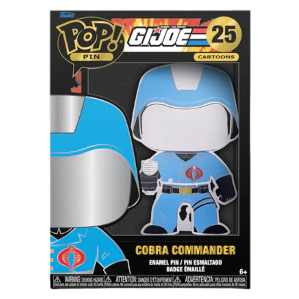 G.I. Joe Cobra Commander 4" Pop! Enamel Pin
