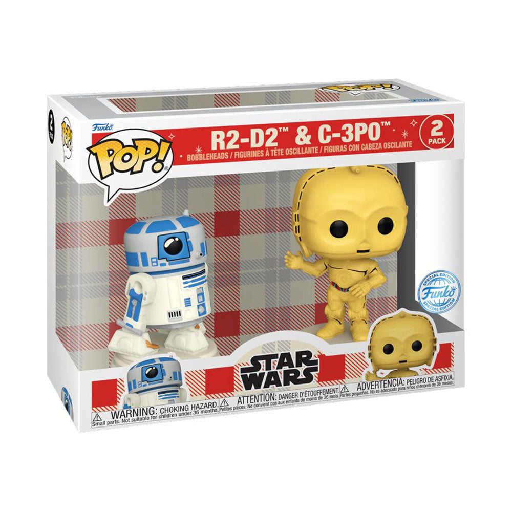 Star Wars: D100 R2-D2 & C-3PO Retro Reimagined US Pop! 2pk