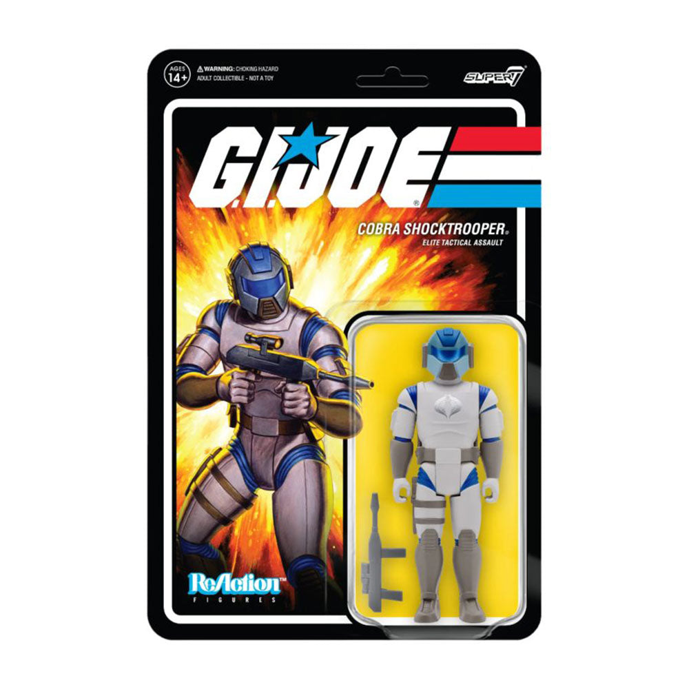 G.I. Joe Cobra Shocktrooper Blue ReAction 3.75" Figure