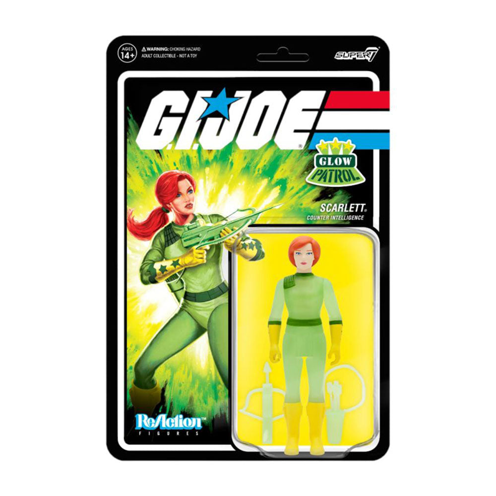 G.I. Joe Scarlett Glow Patrol ReAction 3.75" Figure