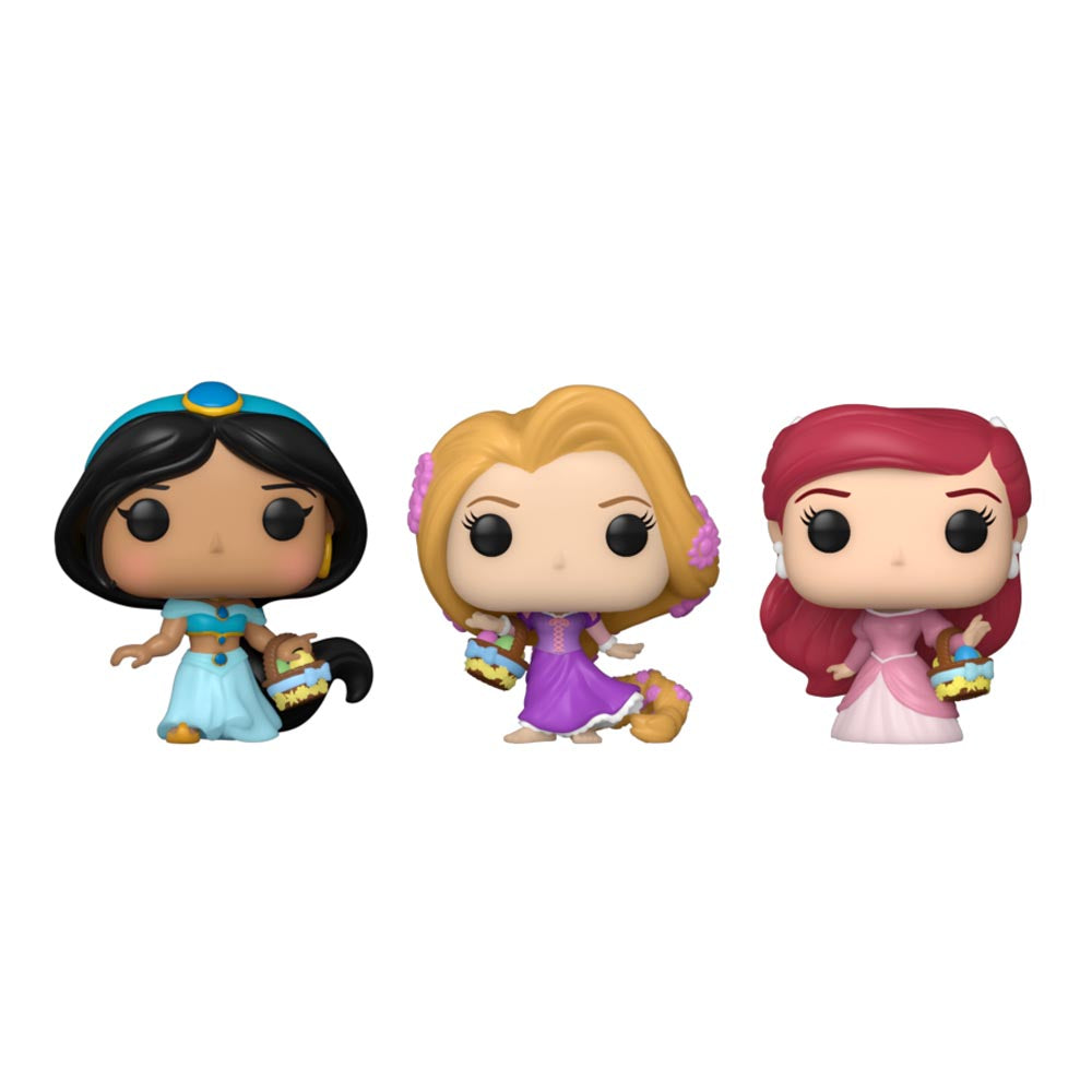 Disney Rapunzel, Ariel, Jasmine Carrot Pocket Pop! 3-Pack