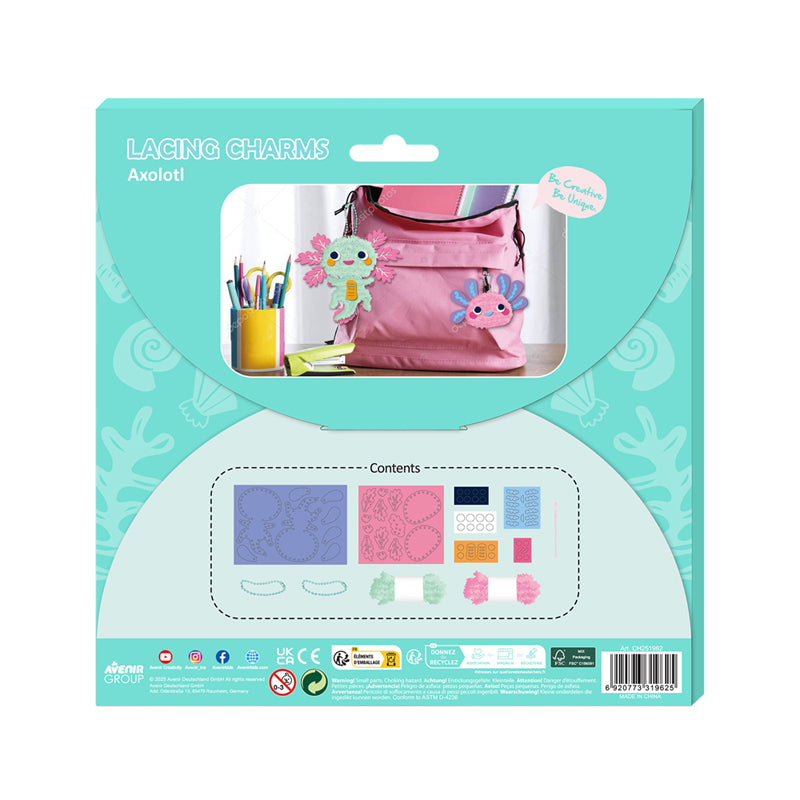 Avenir Everyday Craft Lacing Charms Axolotl