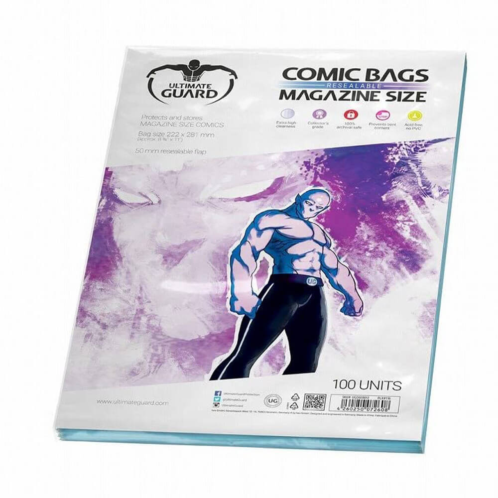 Ultimate Guard Comic Bags Resealable 100pk