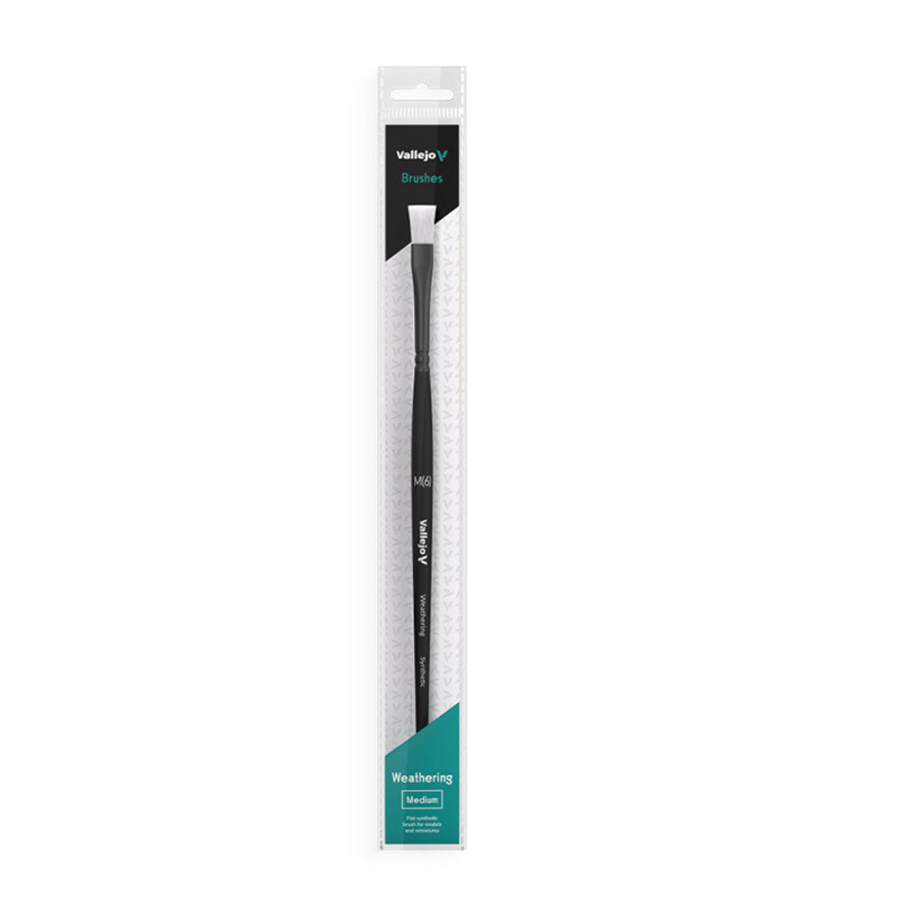 Vallejo Weathering Flat Synthetic Brush