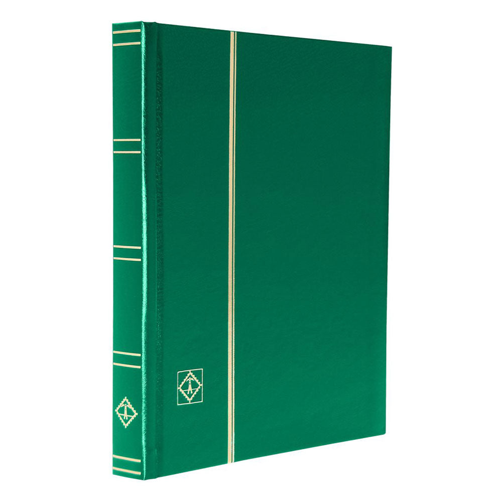 Basic niet-gepailleerde A5 Stockbook met 32 zwarte pagina's