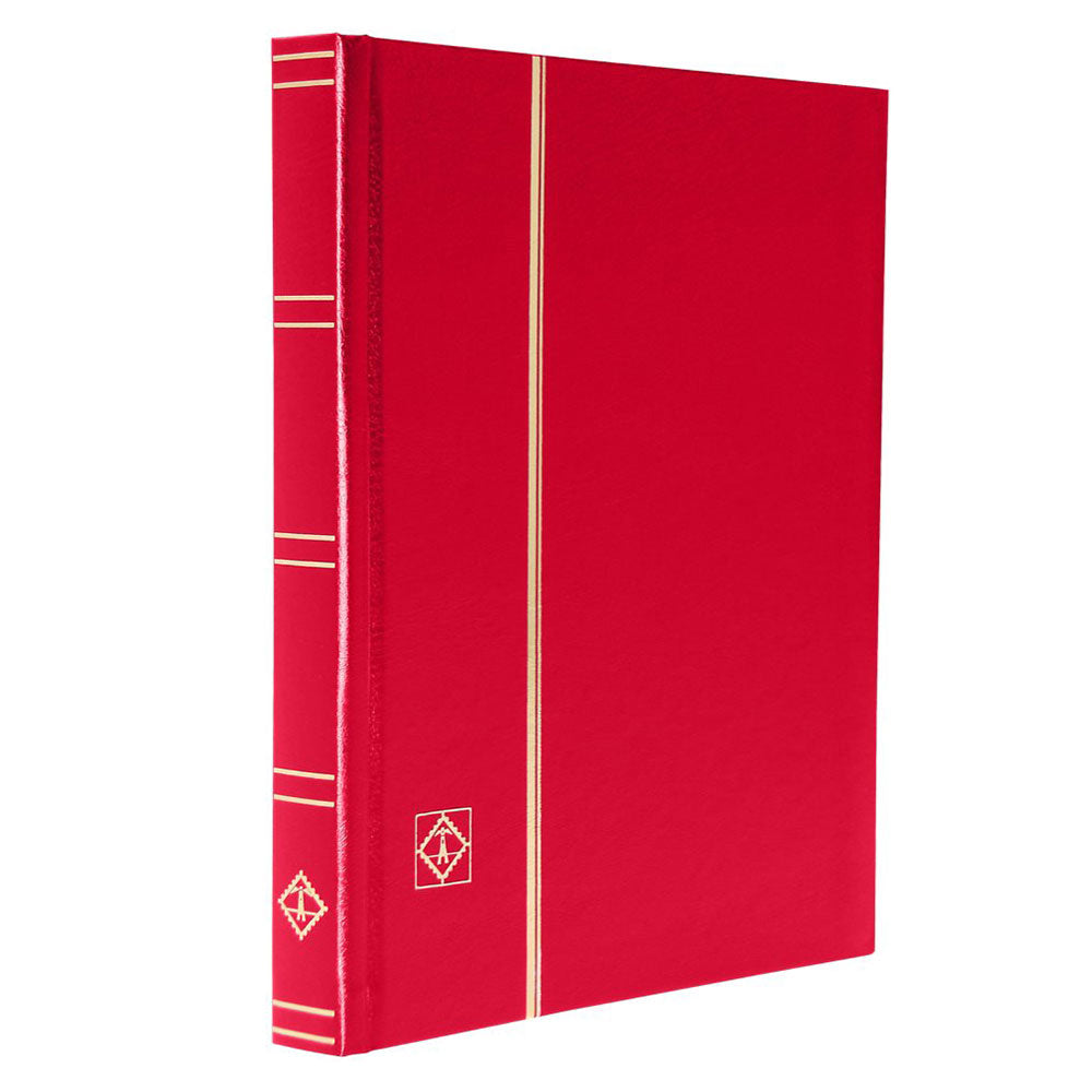 Basic niet-gepailleerde A5 Stockbook met 32 zwarte pagina's