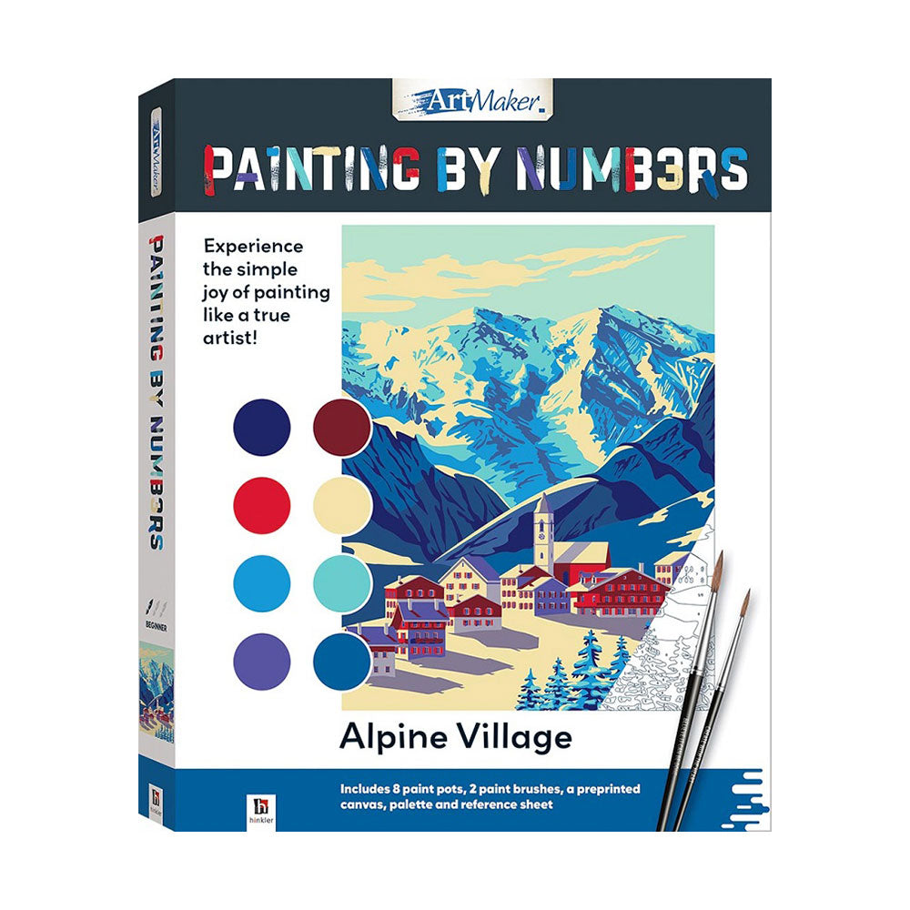 Painting by Numbers Alphine Village Painting Kit