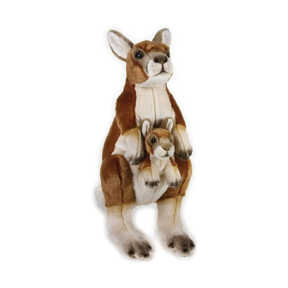 National Geographic Kangaroo and Joey Plush Toy 44cm