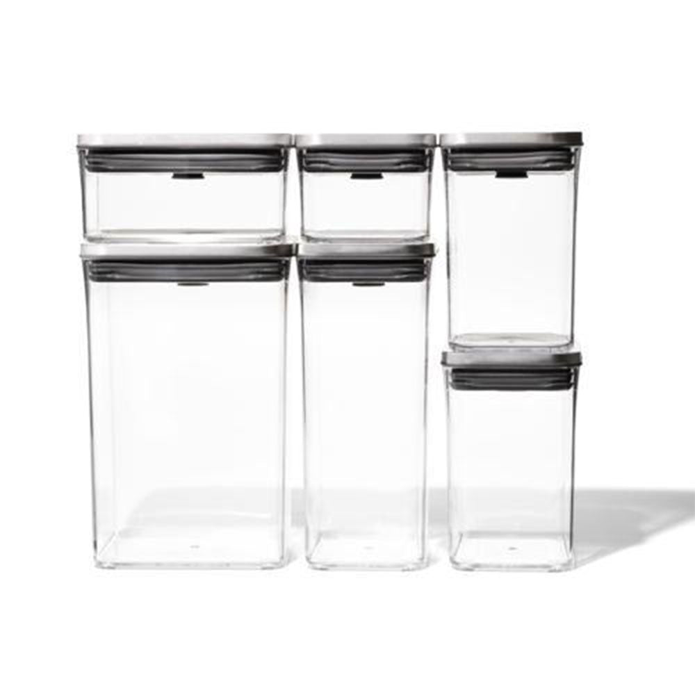 OXO Pop Stainless Steel Food Storage Container (Set of 6)