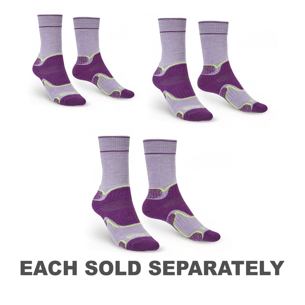 Women's Hike Midweight Performance Socks (Lilac)