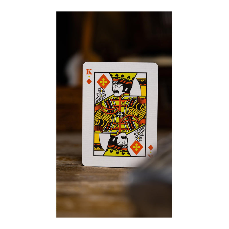 theory11 the Beatles Orange Playing Cards
