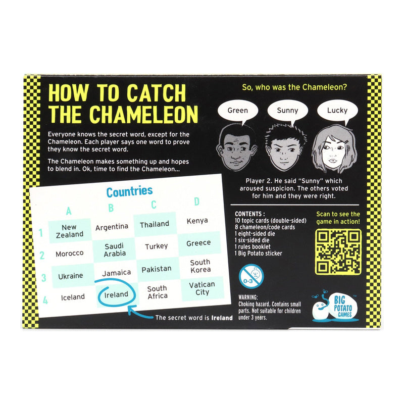 Chameleon Travel Tin Party Card Game