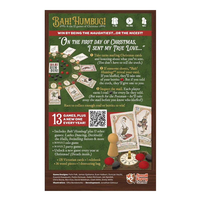 Bah! Humbug! and the 12 games of Christmas Board Game