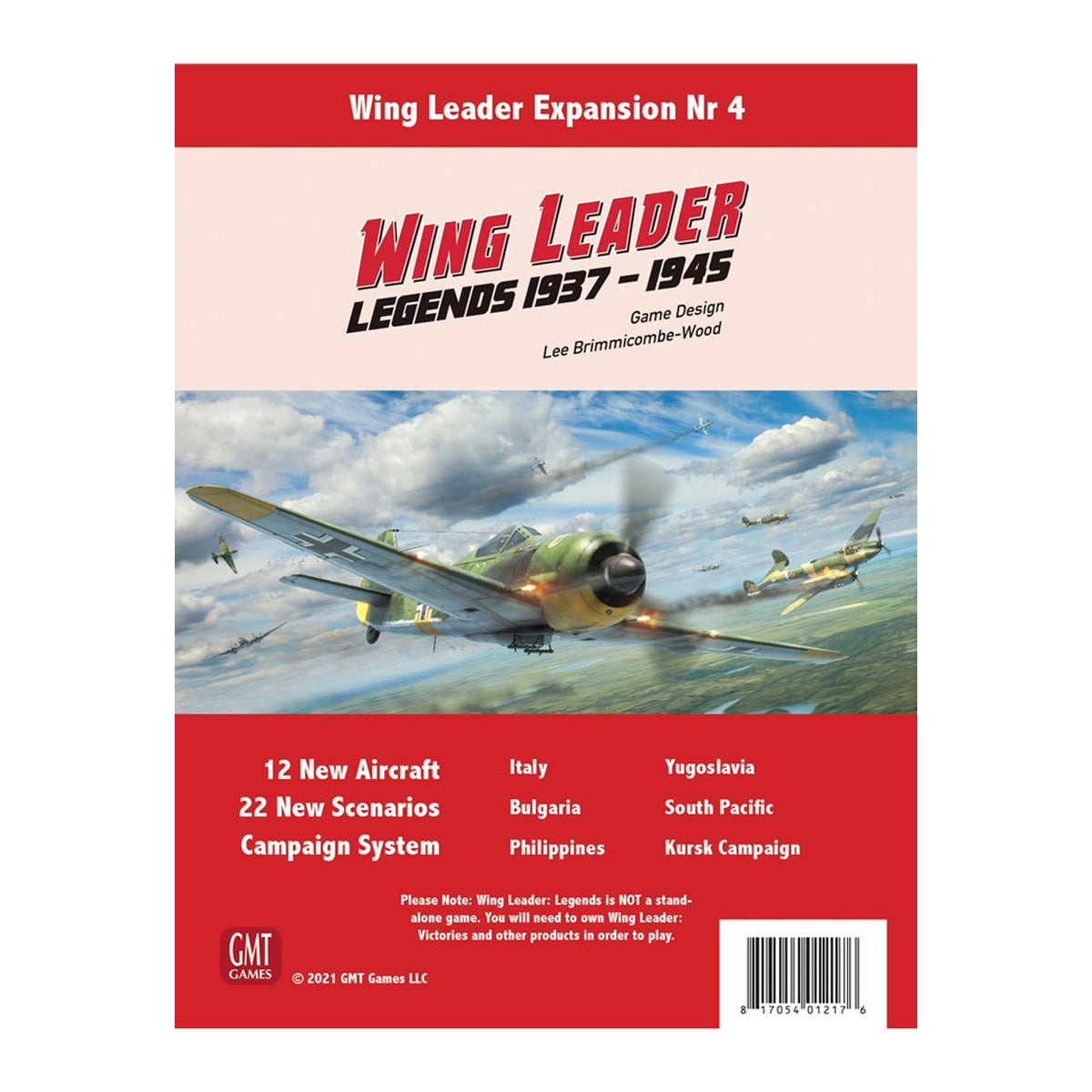 Wing Leader: Legends 1937-1945 Board Game