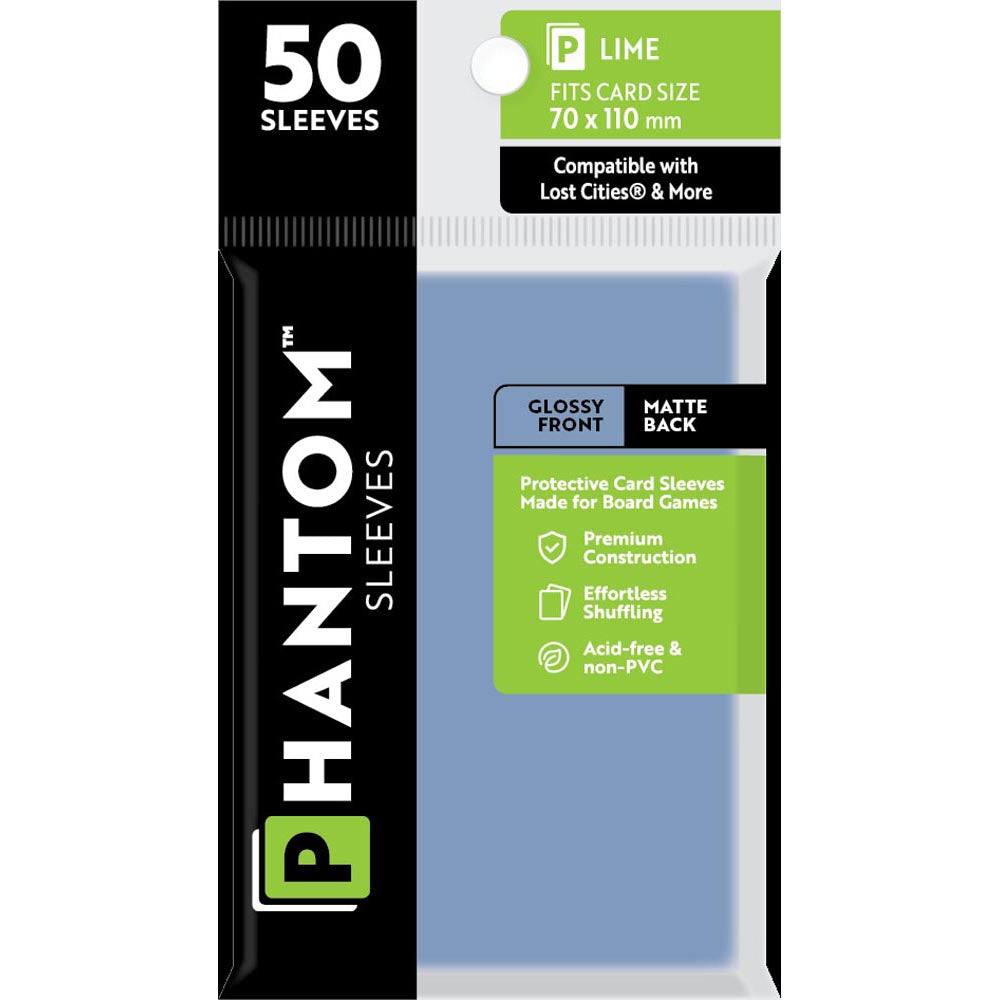 Lime Phantom Sleeves 50pcs (70x110mm)