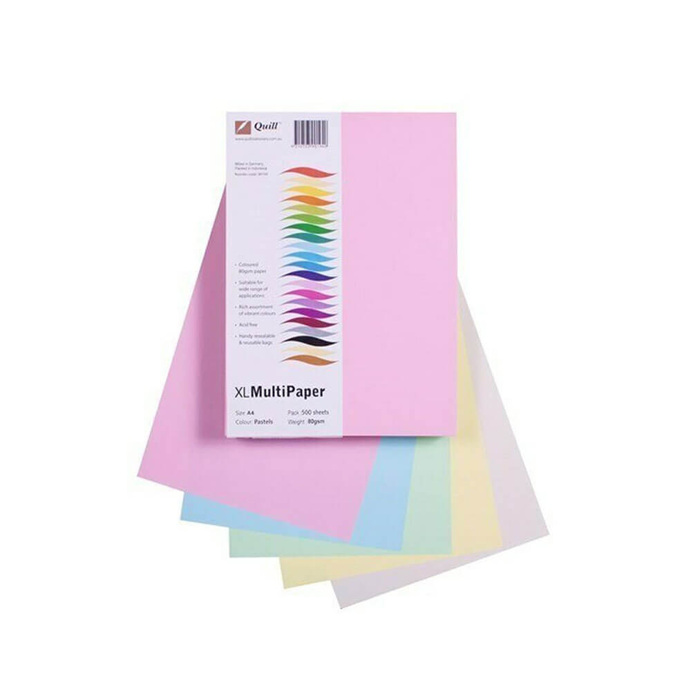 Quill Copy Paper A4 (500pk) Assorted