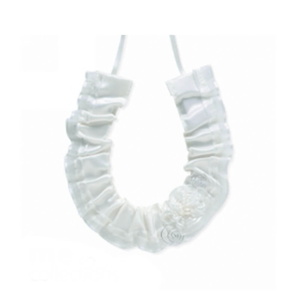 ME-Hufeisen mit Blumenrosetten-Hochzeitsanhänger