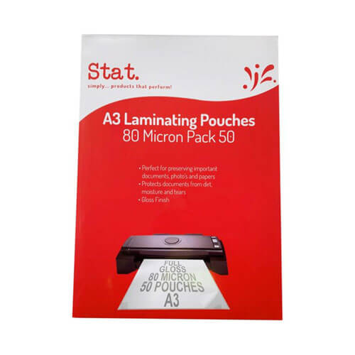 Stat Laminating Pouch 80 Micron (50pk)